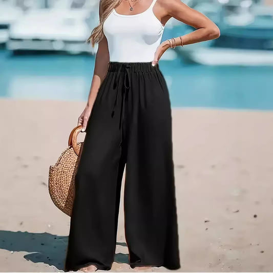 Pantalon Ample Femme - Jambes Larges & Confort